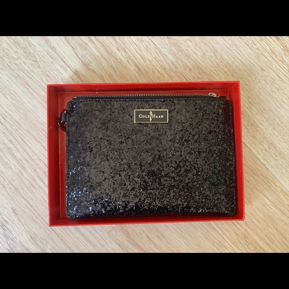 COPY - Cole Haan black wristlet